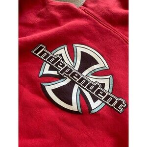 Vintage Independent Hoodie Mens Large Faded 90s Skate Split Wheels Trucks